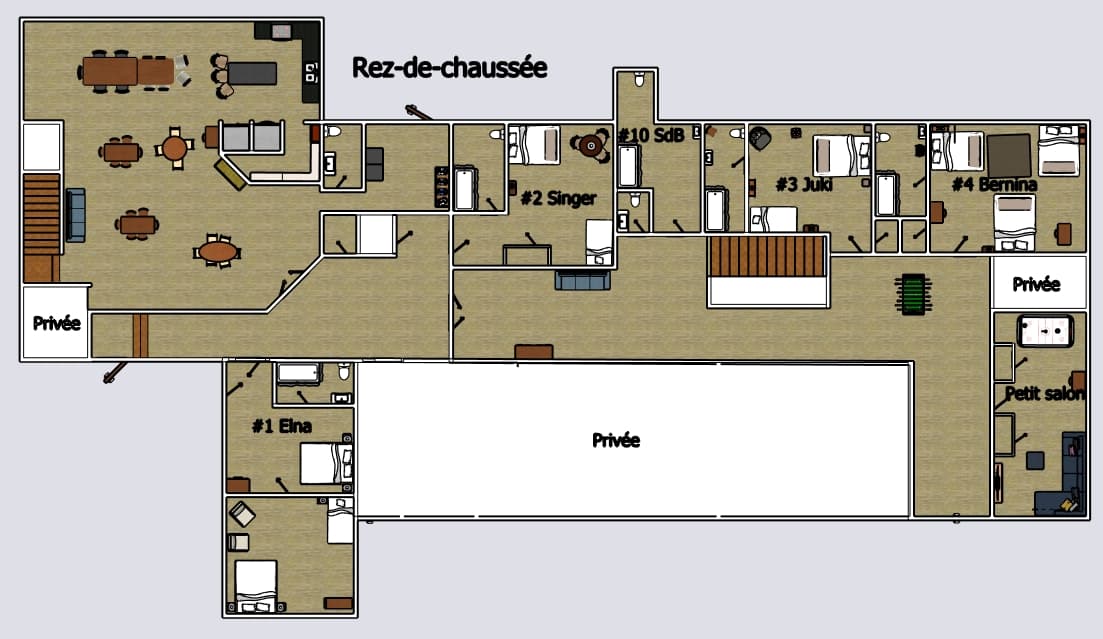 Plan du rez-de-chaussée de l'Usine Stanstead